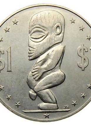 Острова кука ø свободная ассоциация 1 долларов, 1983 год медно-никелевый сплав, 27.2g, ø 38.5mm