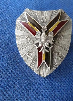 Польща полковой знак 3-го полка конных стрелков им. гетмана стефана чарнецкого. муляж