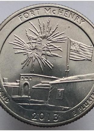 Сша ¼ долара, 2013 національний пам'ятник форт мак-генрі №2009