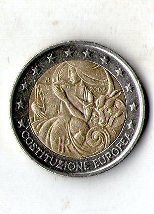 Італія 2 євро, 2005 1-ша річниця - підписання європейської конституції №3228