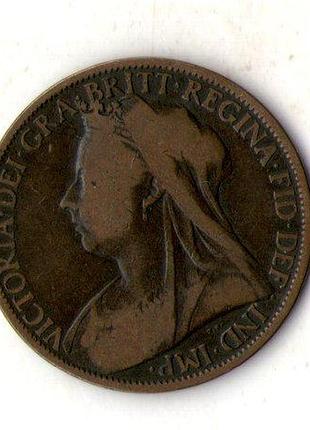 Велика британія королева вікторія  1 пенні, 1901 рік №2711