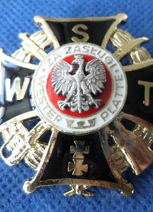 Польща офіцерський полковий знак муляж