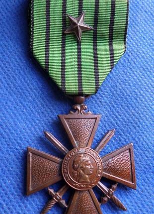 Франция военный крест за военные заслуги 1939-1940 г. no706