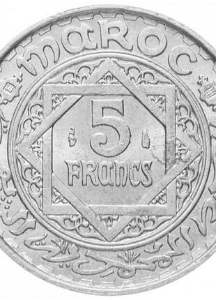 Марокко › французький протекторат 5 франків, 1951 алюміній, 1.9g, ø 25mm №2411