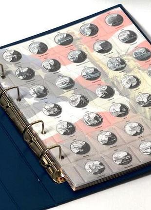 Альбом-каталог для квотеров сша "штаты и территории","национальные парки"