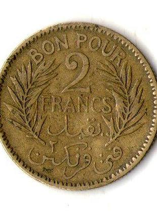 Тунис ø французский протекторат 239 года 1941 год алюминий-бронза, 8g, ø 27mm no3383