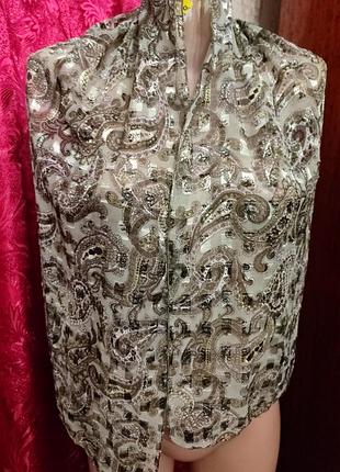 Шикарный шарф, люрекс.