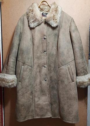 Жіноча штучна дублянка 66-68 розмір (на бирці 58)