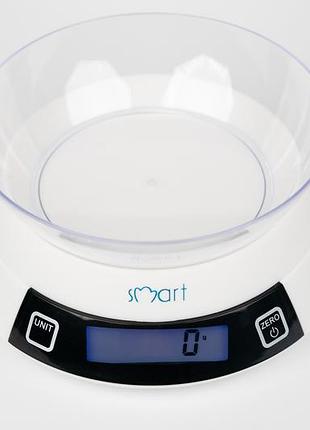 Весы кухонные электронные&nbsp;сенсорные smart с чашей весы кухонные 5 кг, новые