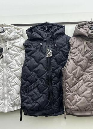 Жилетки стьобані демісезон осінь-весна 44-60