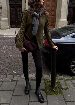 Zara блейзер пиджак хаки