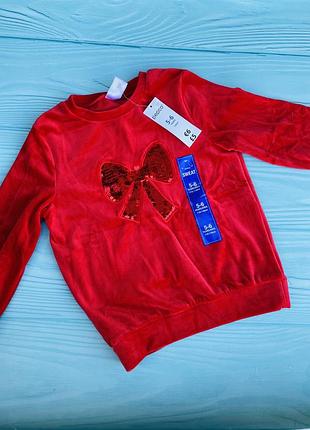 Нова кофта реглан светер худі 116 розмір для дівчинки