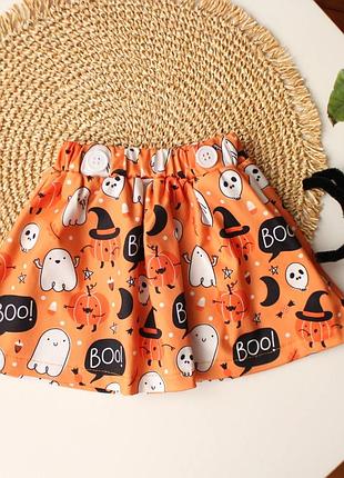 Красивая юбочка в хеловинский принт