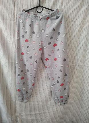 Детские флисовые штаны пижамные штаны для девочки 8-9 лет