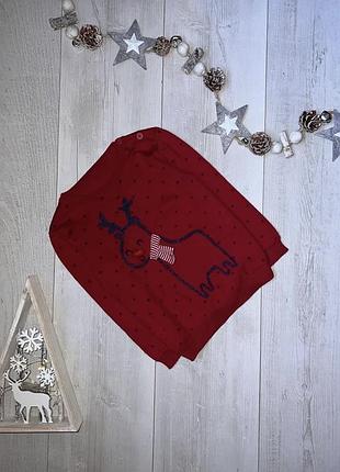 Светр з оленем 12-18 місяців