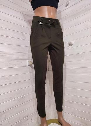 Тілі бриджі для верхової їзди з повною замшевою леєю