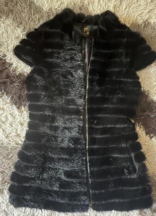 Жилетка з хутра норка
