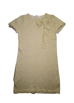 Золотисте плаття на 8-10років зріст 134/140