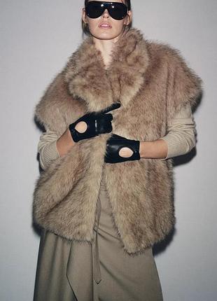 Жилет zw collection limited edition из искусственного меха