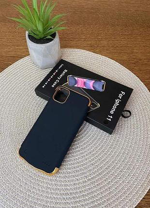 Портативна батарея для iphone 13/13 pro чохол зарядка акумулятор для айфона чорний + подарунок