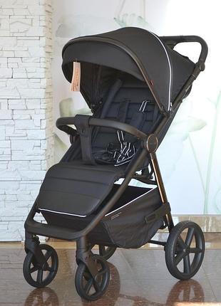 Дитяча прогулянкова коляска — книжка з регульованою спинкою carrello bravo crl-5515 jet black чорний