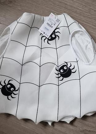 Новый костюм карнавальный zara 3-4 года с пауками хеловин