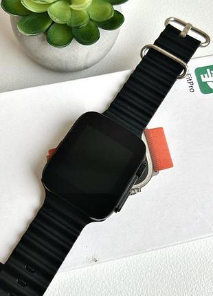 Розумний годинник смарт-годинник smart watch t500 ultra із сенсорним екраном і пульсометром голосового виклику чорний