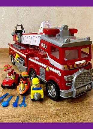 Великий ігровий набір щенячий патруль 21251 "пожежна машина"