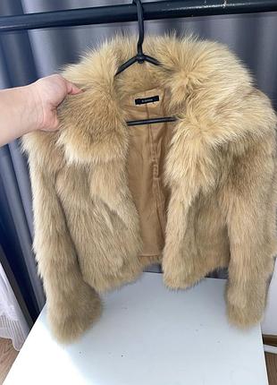 Натуральную коротка шуба полушубок /xs або підлітковий