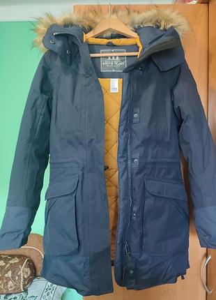 Куртка женская зимняя водонепроницаемая quechua s темно-синяя