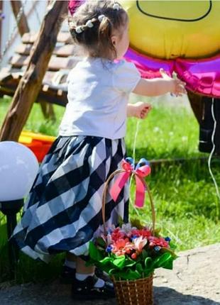 Платье праздничная клетка