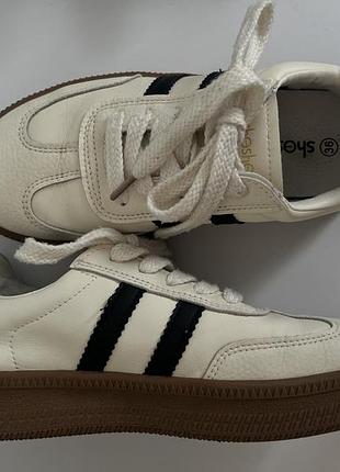 Дитячі бежеві кросівки універсальні еко шкіра