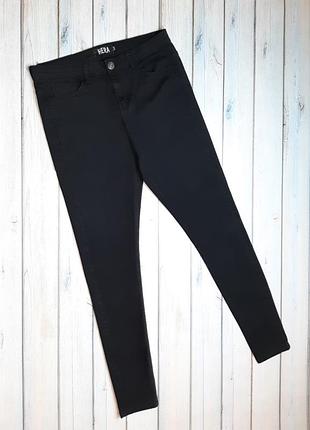 💥1+1=3 фирменные черные зауженные мужские джинсы hera, размер 44 - 46