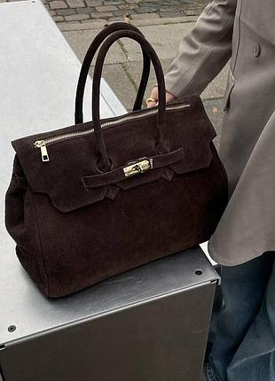 Замшева сумка жіноча