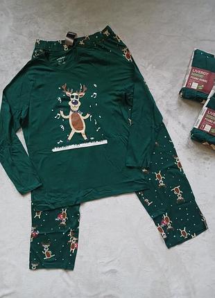 Новогодняя мужская пижама livergy