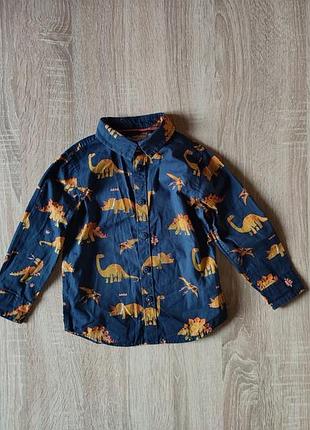 Рубашка f&amp;f с принтом динозавров