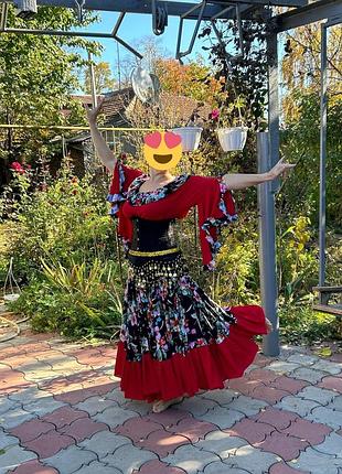 Циганский женский костюм с юбкой