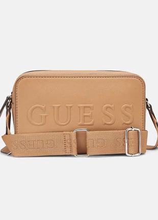 Сумка жіноча guess, колір кемел😍 сумочка кросбоді