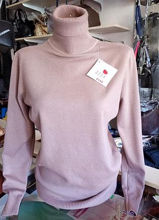 Гольф кашемир+коттон с высоким горлом