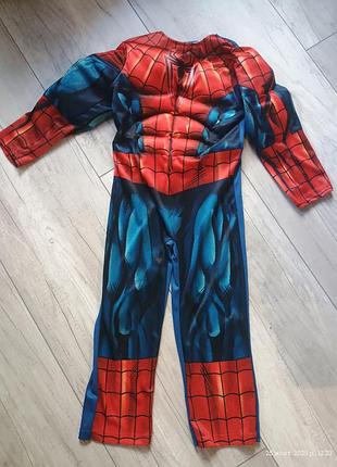 Карнавальный костюм человек-паук, спайдермен.
объемные мышцы! возраст 5-6 лет