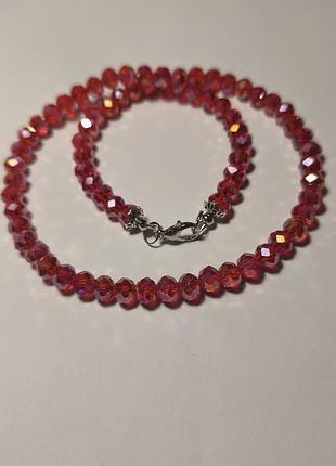 Намисто з кришталю хамелеон