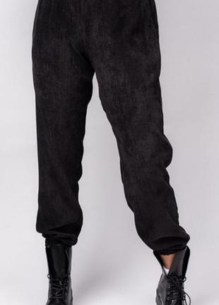 Утеплені флісом спортивні вельветові штани на родзинках