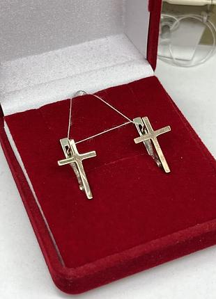 Сережки хрестики