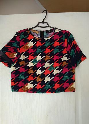 Укороченная блуза топ женская