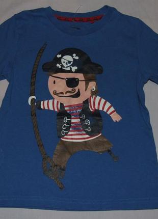 Хлопковая футболка мальчику 2 - 3 года пират1 фото