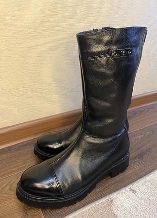 Жіночі зимові чоботи з натуральної шкіри, 38 розмір