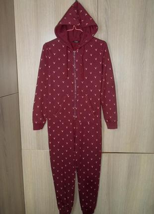 Комбинезон пижама кигуруми слип х/б размер s рост до 170см