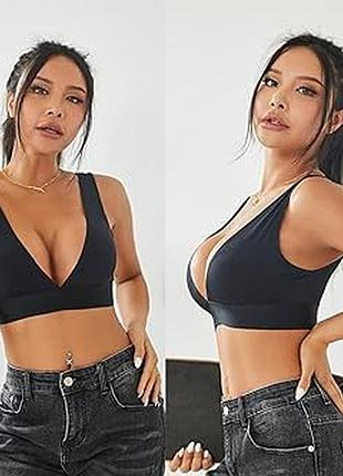 Бюстгальтер топ з мікрофібри без кісточок🖤