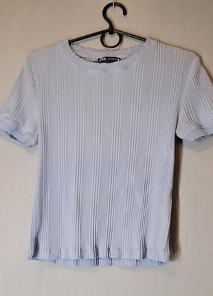 Рифлений топ zara knit