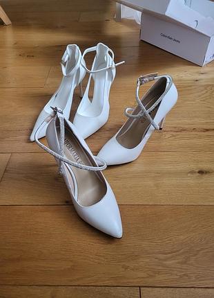 Туфли лодочки, белые, свадебные